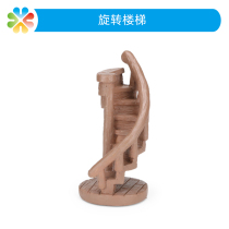 Boko psychological sandbox game sand simulation mini rotating staircase model resin building furniture supplies toys