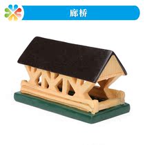 Boke heart psychology sandbox game sand simulation bridge communication connection flyover big resin model ornaments
