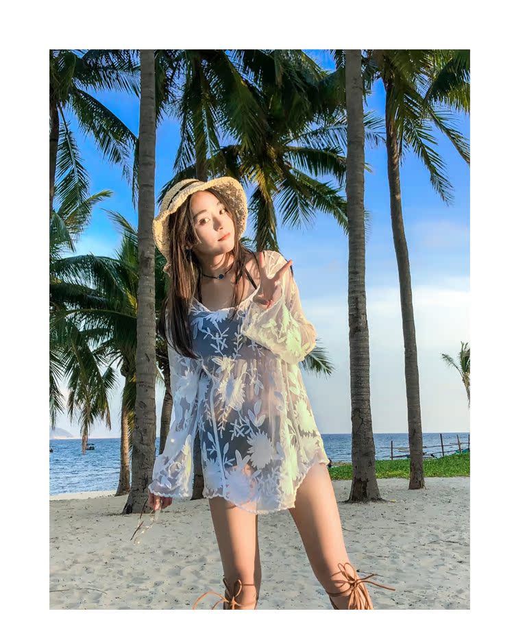 Bikini ba mảnh áo tắm nữ Hàn Quốc gợi cảm áo ngực nhỏ trong suốt thu thập kỳ nghỉ giảm béo bụng nóng mùa xuân - Bikinis áo tắm đẹp 2020