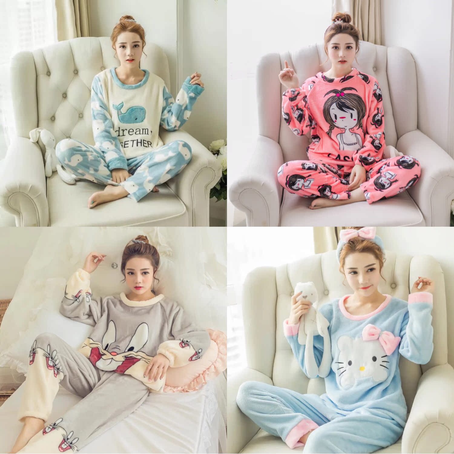 Pyjama pour femme OTHER   à manches longues - Ref 2996498 Image 3