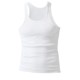 Wang Jiaer's ດຽວກັນ elastic ສູງ ຫນາແຫນ້ນ vest ຫນາແຫນ້ນ vest ຜູ້ຊາຍ ຄໍມົນ ຂະຫນາດໃຫຍ່ ສີຂາວ ອອກກໍາລັງກາຍ breathable sweat-absorbent vest