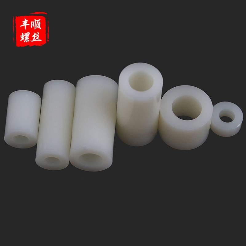 Inner through M4 outer Φ7mm plastic hollow sleeve ABS isolation column cylindrical nylon round through hole support column cushion column
