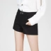 Sp68 ma thuật quần short nữ 2019 hè mới thon gọn đen đen co giãn cao chân thẳng quần short uốn xoăn - Quần short thời trang nữ 2021 Quần short