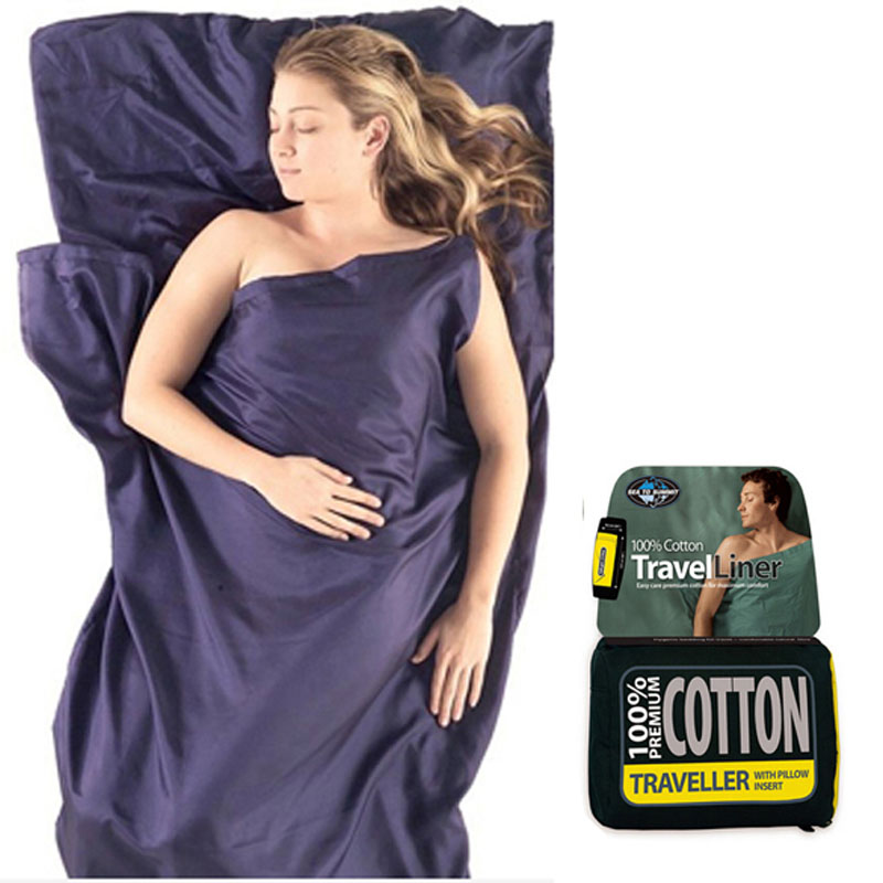 sea to summit pure cotton sleeping bag adult liner comfortable sleeping biliary travel outdoors with pillowcase hotel quilt cover