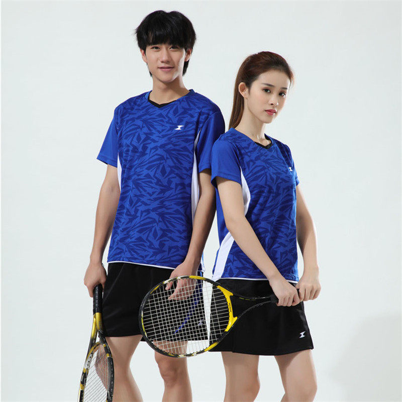 Speed Dry Men And Women Short Sleeve Sports Suit Lovers T-shirt Training Match Volleyball Conserved Tennis Fitness Badminton Suit