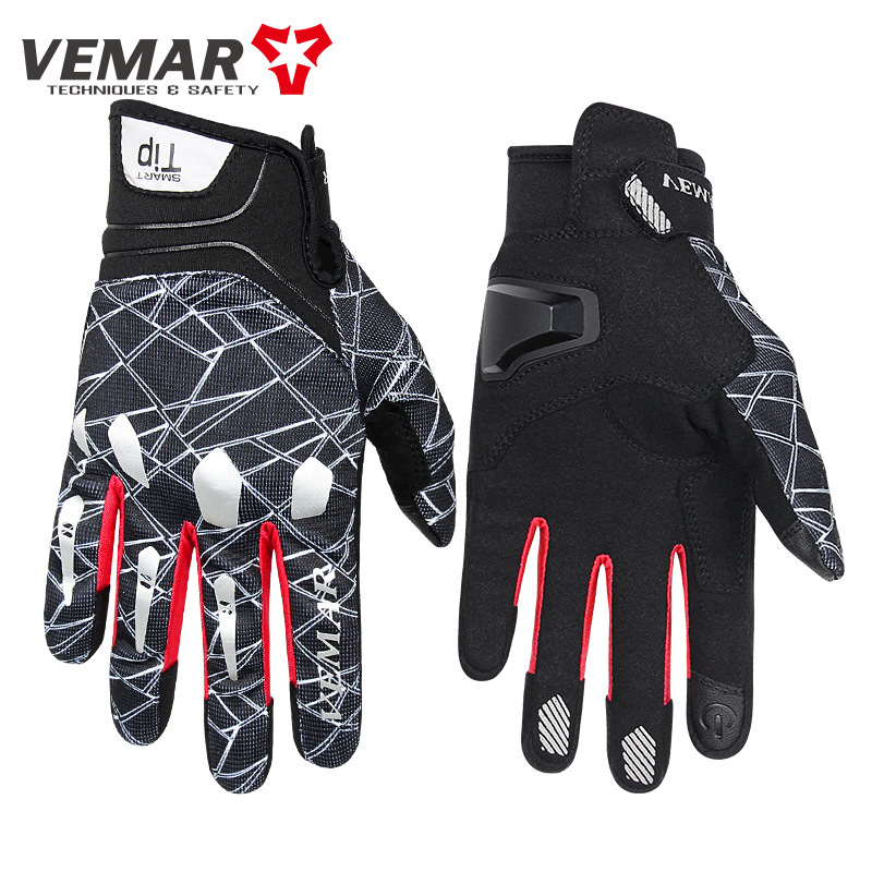 Summer riding gloves female small bicycle mountain bike motorcycle male spring and autumn knight equipment breathable VEMAR