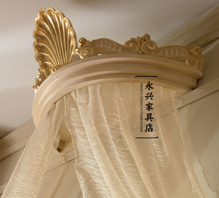 法式实木公主床幔架：打造梦幻卧室，让你睡出公主范儿👸 -床幔-淘宝百科网