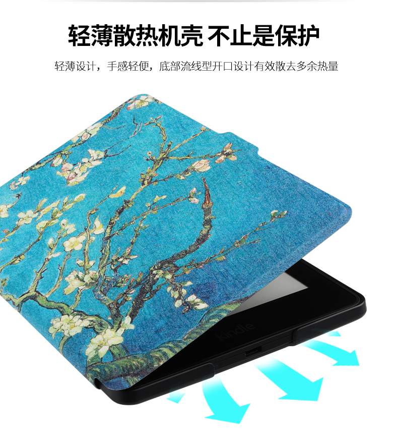 Ken kindle hành khách chuyến đi KV cầm tay bao da bảo vệ tay áo Amazon e-book vỏ mỏng ngủ 1499 - Phụ kiện sách điện tử ốp ipad 3