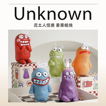 Mudman Monster Scented Candle Funny Ugly Ornaments Friend Birthday Gift Souvenir Handmade Doll