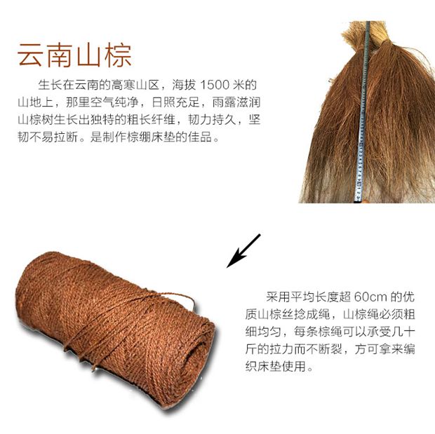 2019 mới [mã hóa] màu nâu nâu trải dài tất cả màu nâu núi cộng với nệm cứng thảm cổ điển làm bằng tay màu nâu 粽 giường buộc - Nệm nệm mút