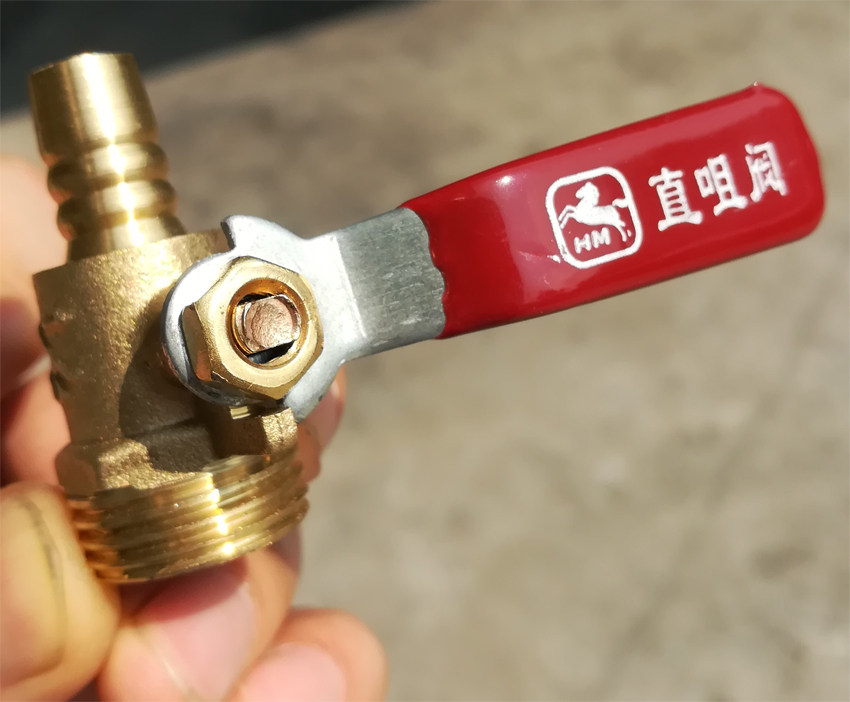 Gas stove pipeline accessories 4 - minute brass straight - relief valve quickly open gas valve gas valve switch