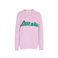 Mua áo len len len lông cừu "Alitalia" của Alberta Ferretti 2019 - Áo len thể thao / dòng may áo len nữ form rộng