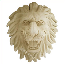 Sandstone glass fiber reinforced plastic sculpture relief background wall porch garden landscape villa area decoration spray lion head pendant