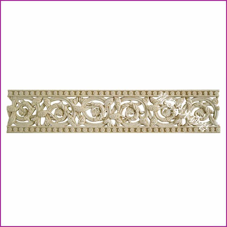 Jiahui Sandstone Sculpture Hollowed-out Reliefs Mural Backdrop Wall Hotel Villa Decoration Flower Pot Rome Flower Ring Line