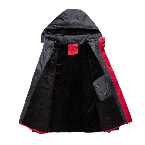 Зимний удерживающий тепло пуховик для работы, светоотражающая флисовая куртка, увеличенная толщина