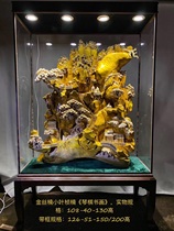 Shen Jinsi Nan wood carving landscape floor ornaments living room entrance hotel club carving process large root carving