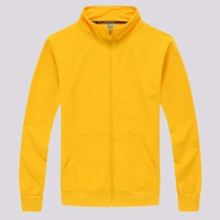 Желтая утепленная толстовка