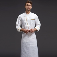 Белый лонгслив, водонепроницаемый фартук