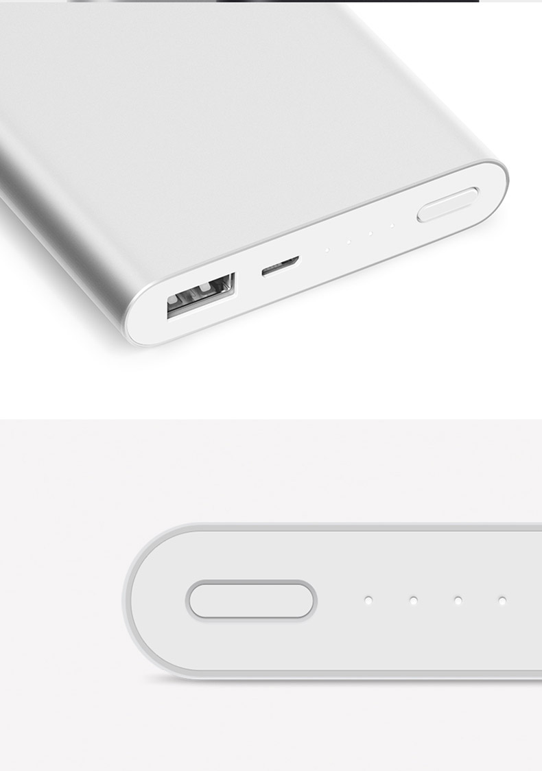 Millet điện thoại di động 10000 mAh 2 thế hệ điện thoại di động dung lượng lớn sạc nhanh và mỏng mini di động sạc kho báu