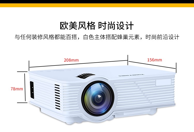Máy chiếu gia đình HD 1080P4K Máy chiếu mini Android thông minh 3D không dây wifi rạp hát tại nhà