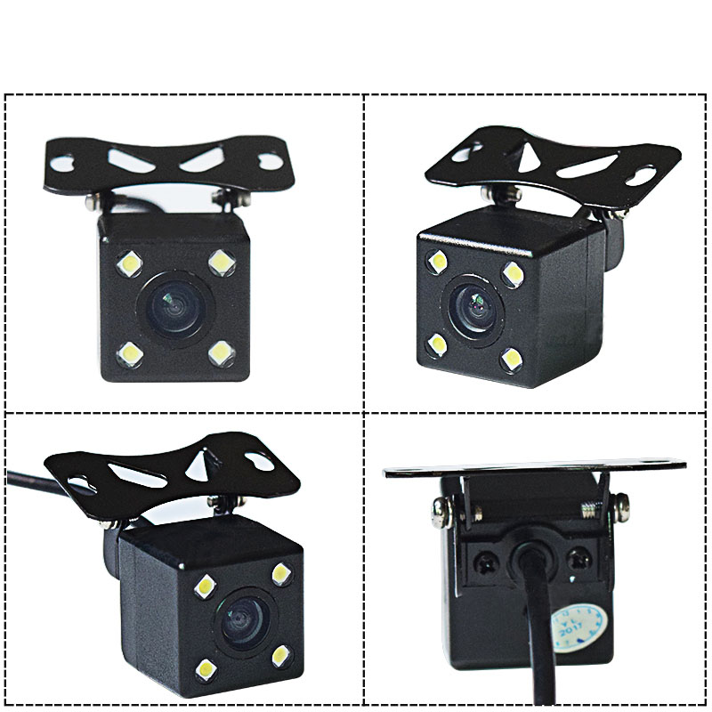 Car Vision 12V-24V Wide Voltage Car Camera HD CCD Hanging Adjustable Night Vision Universal LED Light