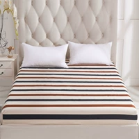 Mềm doanh nghiệp giường màu xanh lá cây bảo vệ bìa bedspread giường váy bộ một mảnh giường mat mỏng chống trượt nệm bìa của lanh - Trang bị Covers ga giường chun