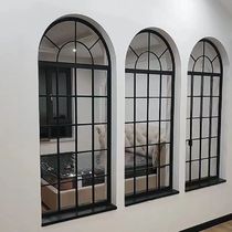 Customized wrought iron windows French arched windows old bungalows villas retro windows window partitions semicircular European style