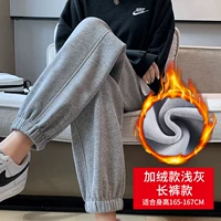 Алмазный бархатный световой серые брюки