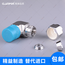 CLAMPON CLAMPON stainless steel SS316 card sleeve right angle elbow NPT external threaded joint High pressure resistance