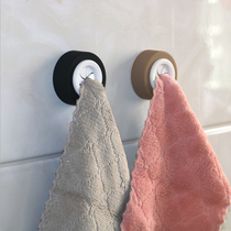 Punch-free dishcloth storage clip rag kitchen housework gloves adhesive hook towel hanger hole clip wall hanging