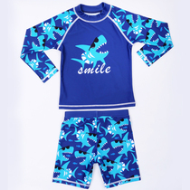 TABATA childrens swimsuit boy split small middle and Big Boy cute hot spring swimming trunks baby swimsuit baby swimsuit