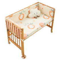 Crib fence soft-pack spliced ​​bed fence anti-collision bed fence one-piece cloth childrens baby layout cotton summer