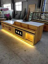 Bar counter Corner cashier Round Cashier Bakery Cashier Marble White Computer desk