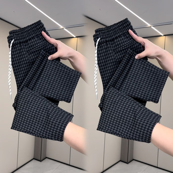 ກາງເກງ plaid ກາງເກງຂອງແມ່ຍິງພາກຮຽນ spring ແລະດູໃບໄມ້ລົ່ນແບບໃຫມ່ pants ຊື່