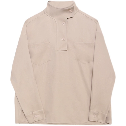 Дизайнерская рубашка, куртка, изысканный стиль, высокий воротник, китайский стиль