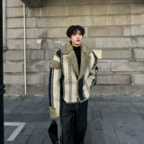 Демисезонный костюм, демисезонная куртка, бархатное короткое пальто, в стиле Шанель, изысканный стиль, искусственный мех