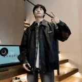 Бордовая осенняя куртка, бейсбольная форма, премиум класс, в американском стиле