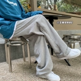 Демисезонные штаны, вельветовые повседневные брюки для отдыха, свободный прямой крой, в американском стиле