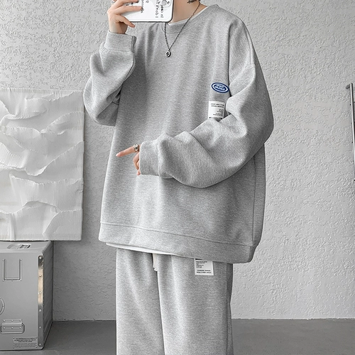 Комплект для отдыха, толстовка, осенний, оверсайз