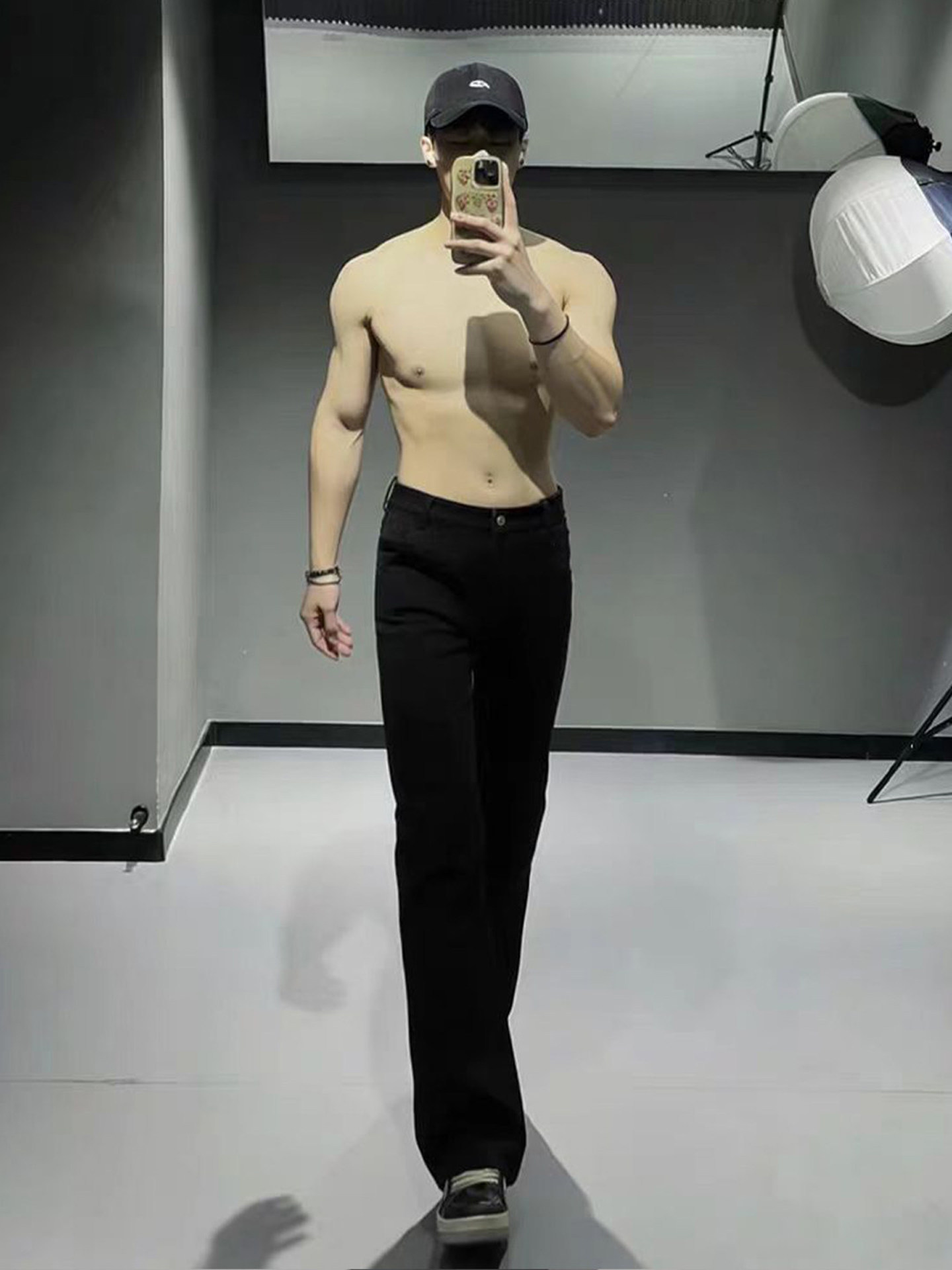 Cleanfit Black Slim-Fit Jeans for Men, Winter, Tall, Fleece-Lined, Extra-Long Pants, Slimming Straight-Leg Bootcut Pants