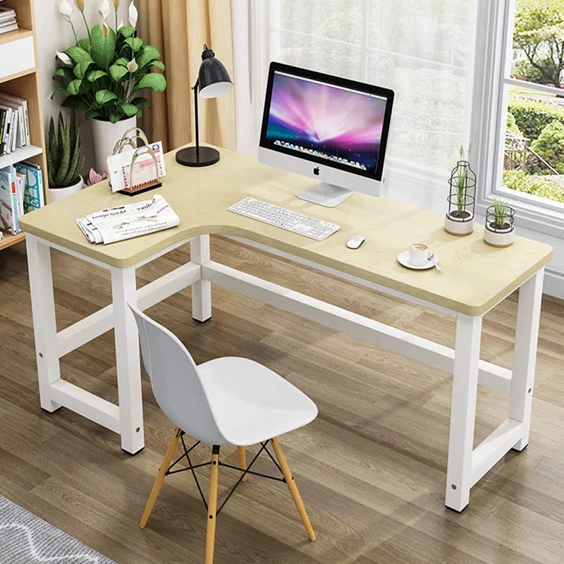 Corner computer desktop table Length and width cm household L-type simple corner office writing bookshelf