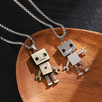 Street hip hop hip-hop robot net red necklace men and women couples sweater chain ins dance trend