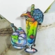 DIY Acrylic Cartoon Trâm Badge Mobile Shell Flip Anime Nhà máy nhỏ Thực phẩm nhỏ Phụ kiện Epoxy Tùy chỉnh - Trâm cài cài áo chanel