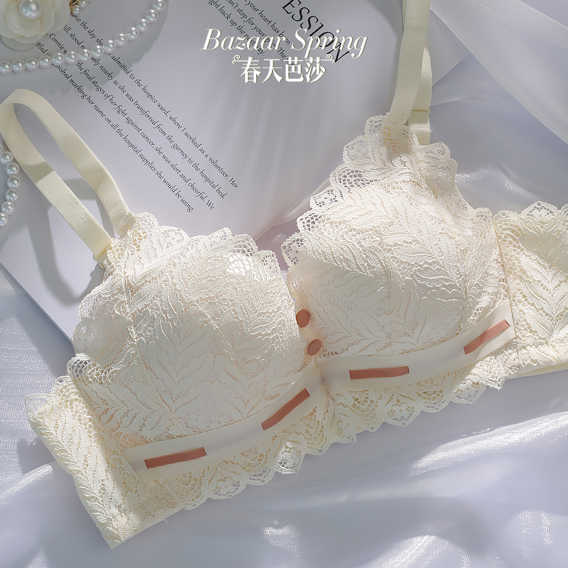 Underwear women's small flat chest gathered breast milk special bra new 2020 hot style push-up thickened no steel ring bra