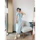 Gentle and temperament ladies dress French women's 2022 new summer high-level chic design sense cold and thin