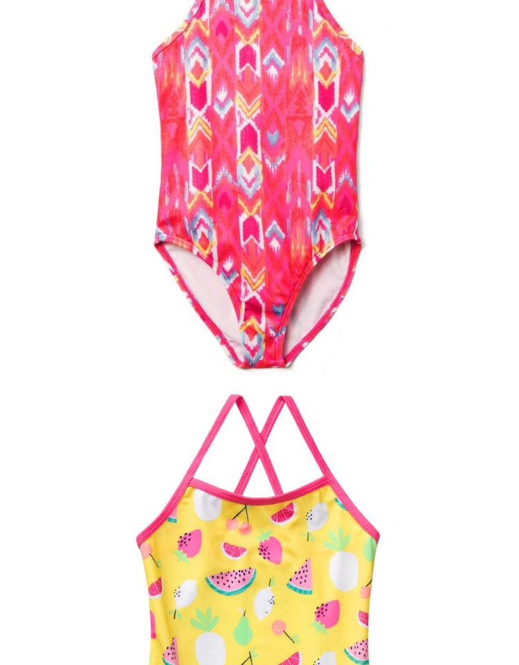 GYBOREE Bikini Beach chia đôi kem chống nắng cho bé gái Đồ bơi chống tia UV Trẻ lớn 4-14 tuổi - Bộ đồ bơi của Kid đồ nàng tiên cá cho be gái