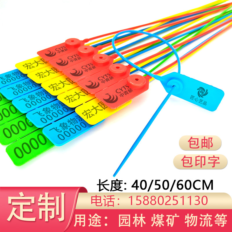 Plastic Seal Garden Tie Lace Miao Wood Ties 40CM Disposable Coal Logistics Tramway Oil Tanker Plastic Seal