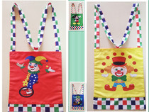 cosplay clothing clown clothes men and women slanted satchel clown red nose glasses clown bag props clown bag