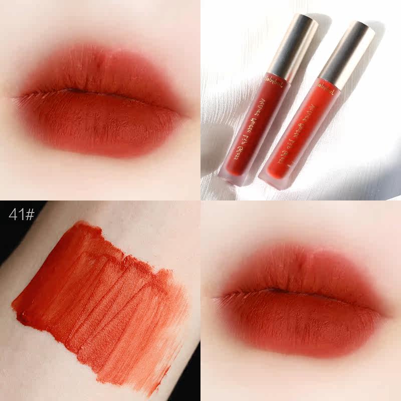 juduo Orange Orange Lip Glaze Iron Rust Red Coffee Brown Orange Eat Native student Affordable Lipstick brand