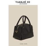 Кожаная подушка, небольшая дизайнерская сумка через плечо, воловья кожа, из натуральной кожи